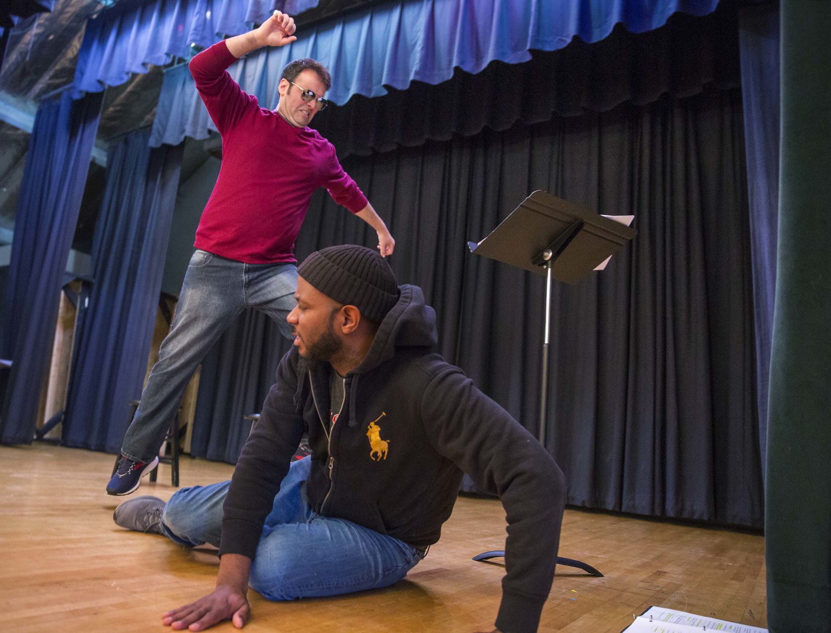 Touring Theatre of NC rehearsal
